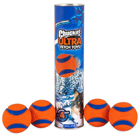 ChuckIt! Ultra Ball Dog Toy, Durable High Bounce Floating Rubber Dog Ball, Launcher Compatible Toy For Dogs