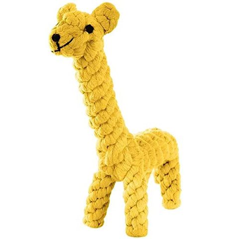 Dog Pet Puppy Chew Toys for Teething Boredom Dogs Rope Ball Knot Training Teeth Dogs Treats Toys for Small Middle Dog (Giraffe)