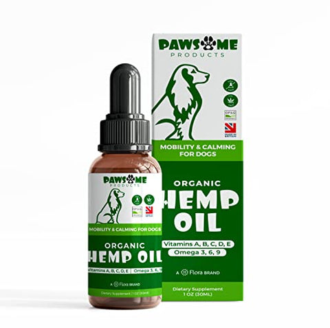 Pawsome Products® Calming Hemp Oil 30ml | Stress & Anxiety Supplement for Dogs & Pets | Hip & Joint Support | Healthy Skin | Sleep Aid | Omega 3, 6, 9 | Dog Multivitamin with Vitamin C, A, B, D, E