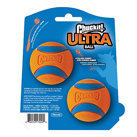 ChuckIt! Ultra Ball Dog Toy, Durable High Bounce Floating Rubber Dog Ball, Launcher Compatible Toy For Dogs