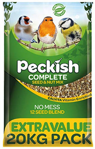 Peckish 60051246 Complete Seed and Nut No Mess Wild Bird Food Mix