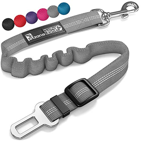 Seat Belt for dogs with Anti shock Bungee Buffer One of Important Car Travel Accessories for Dogs Adjustible, Elastic