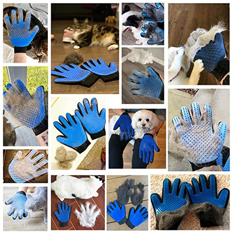 KENNELS & KATS Pet Grooming Glove | Pet Brush Glove | Premium De-shedding Glove for Easy, Mess-free Grooming with 260 Tips | Grooming Mitt For Dogs, Cats, Rabbits & Horses with Long/Short/Curly Hair